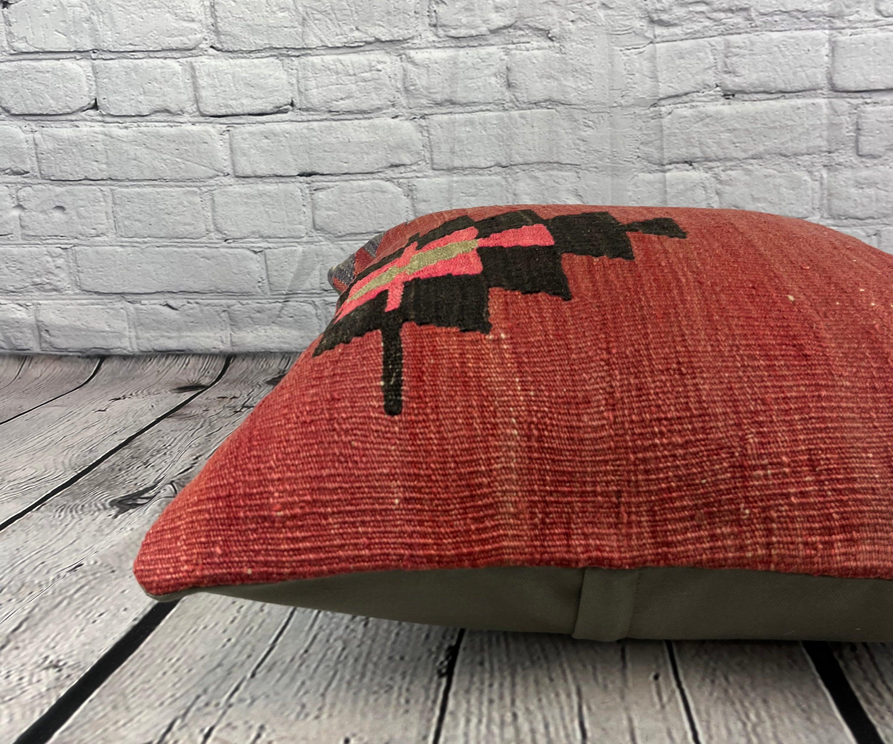 20 x 20 Cojín Kilim Cojín Turco Diseño Natural Funda Cojín #6759 en Nuevo estado para la venta en Houston, TX
