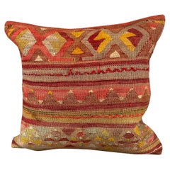 20 x 20 Cojín Kilim Cojín turco Cojín verde natural Funda de cojín #6814