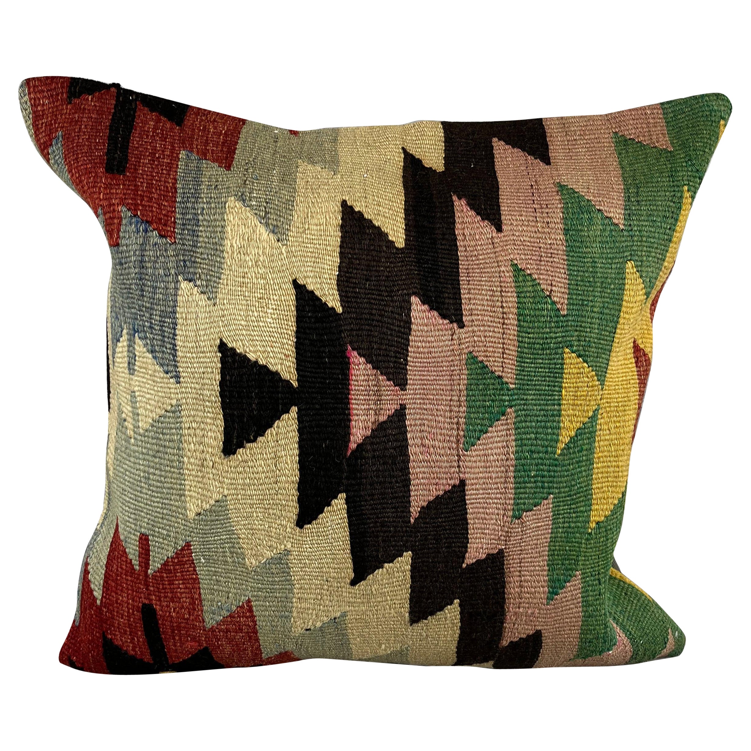 20 x 20 Cuscino Kilim Cuscino Turco Nature Copricuscino Moderno #6745