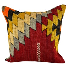 20 x 20 Cuscino Kilim Cuscino Turco Nature Rosso Cuscino Copricuscino #6819