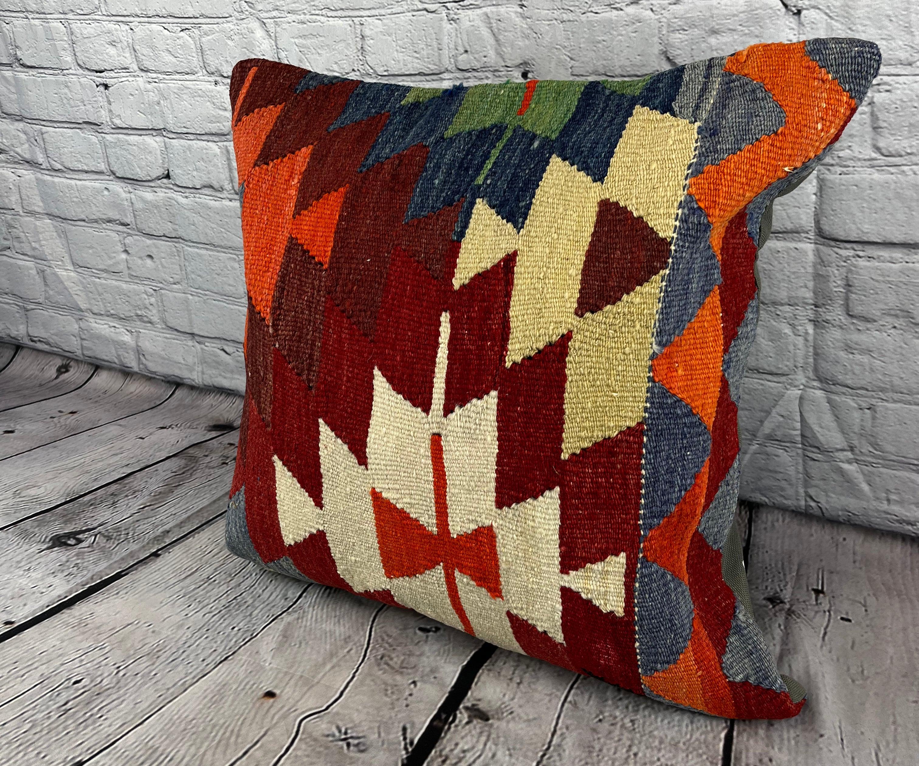 20 x 20 Kilim Kissen Türkisches Kissen Natural Anatolian Brown Pillow Cushion Cover #6749 Verbessern Sie Ihr Zuhause mit unserem Kilim Kissen Türkisches Kilim Kissen. Dieser exquisite, sorgfältig handgewebte Kissenbezug bringt einen Hauch von