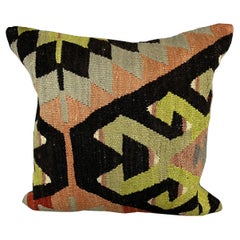 20 x 20 Cuscino Kilim Turco Greene & Greene & Greene Nero Copricuscino #6733