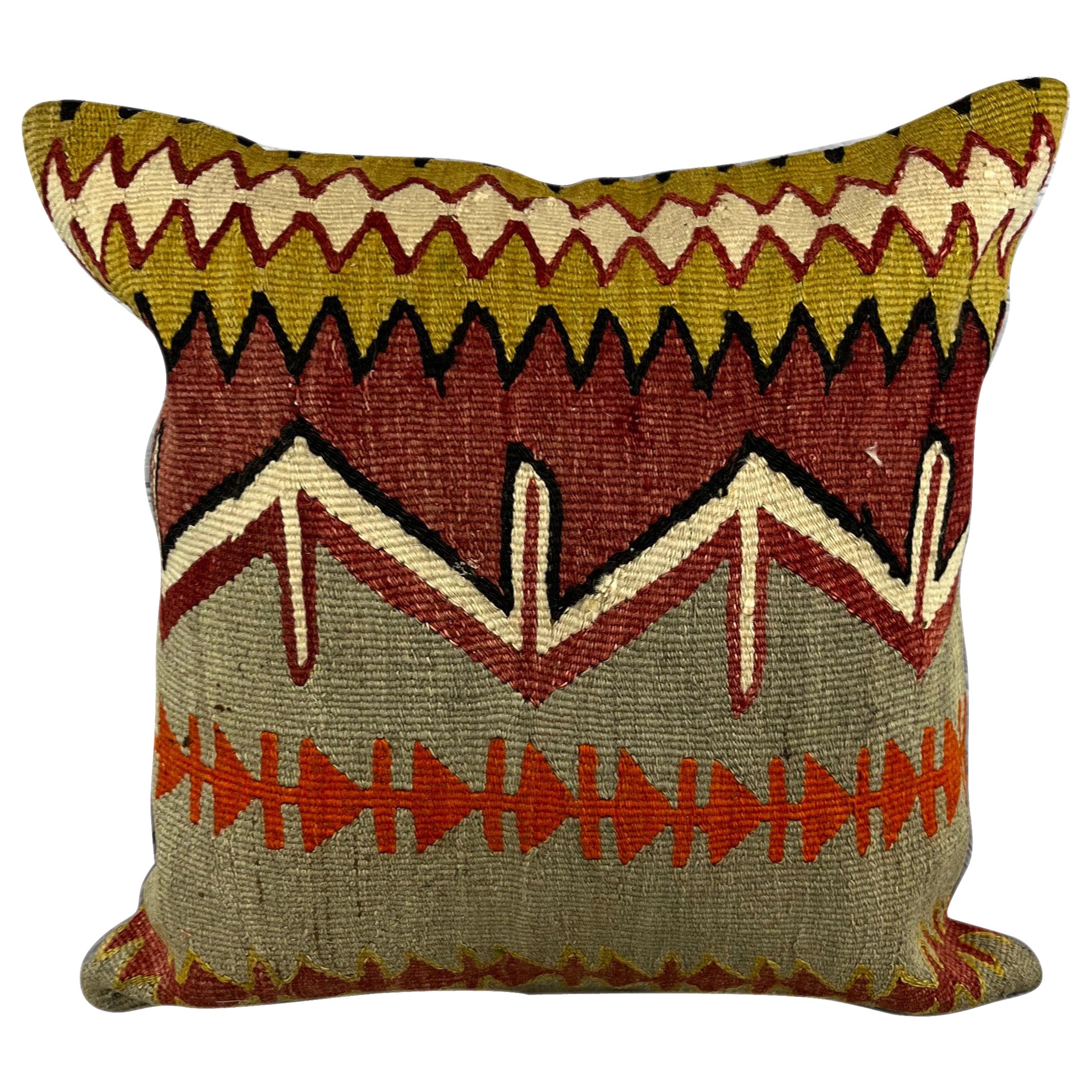 20 x 20 Cuscino Kilim Turco Naturale Cuscino Tradizionale Copri Cuscino #6801
