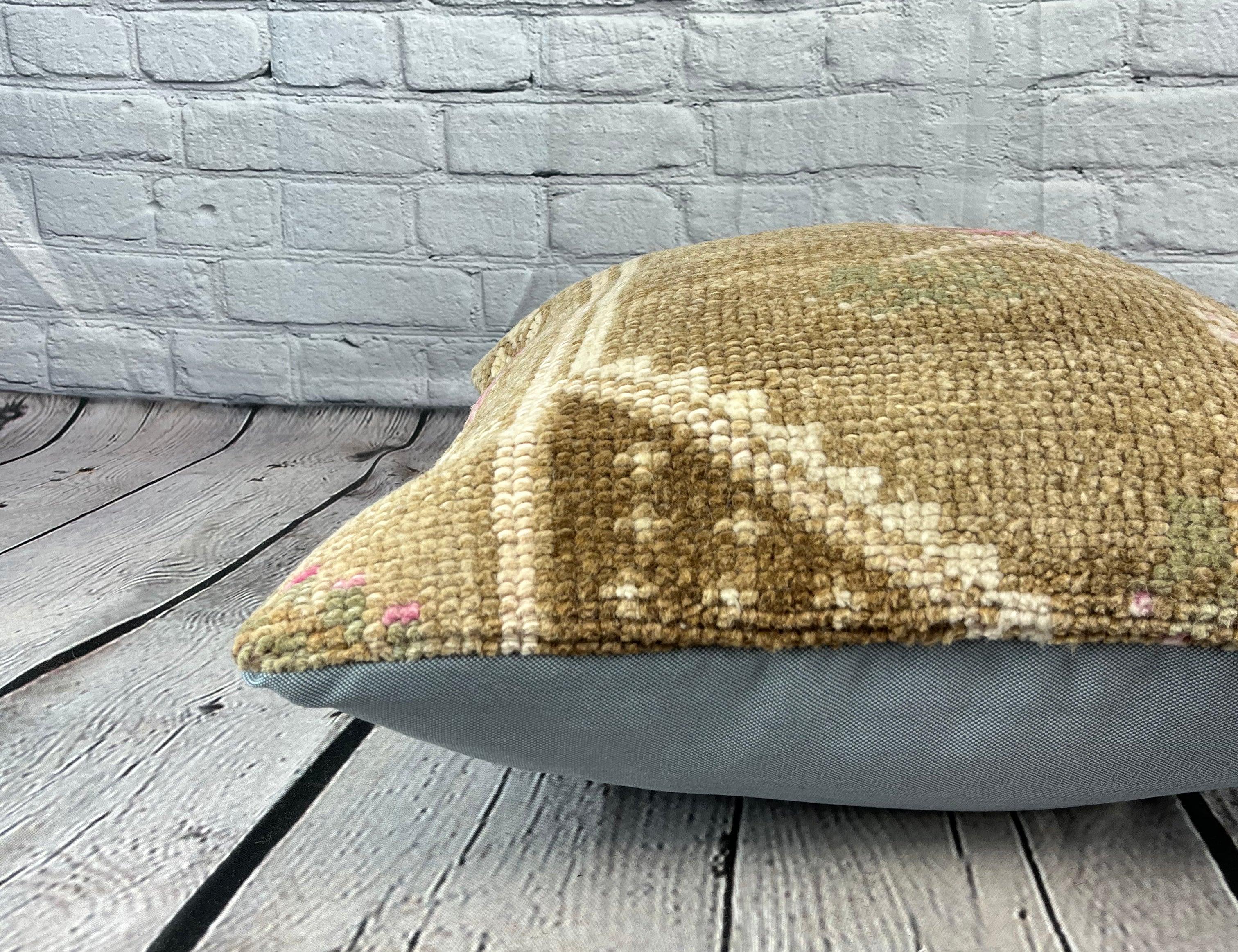 Annodato a mano 20 x 20 Cuscino Tappeto Cappadocian Mystical Turkish Pillow Cushion Cover #7400 in vendita