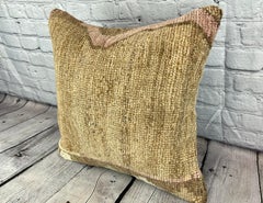 20 x 20 Rug Pillow Enchanted Echoes Turkish Pillow Cushion Cover #7365