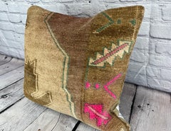 20 x 20 Rug Pillow Ethereal Reverie Turkish Pillow Cushion Cover #7655