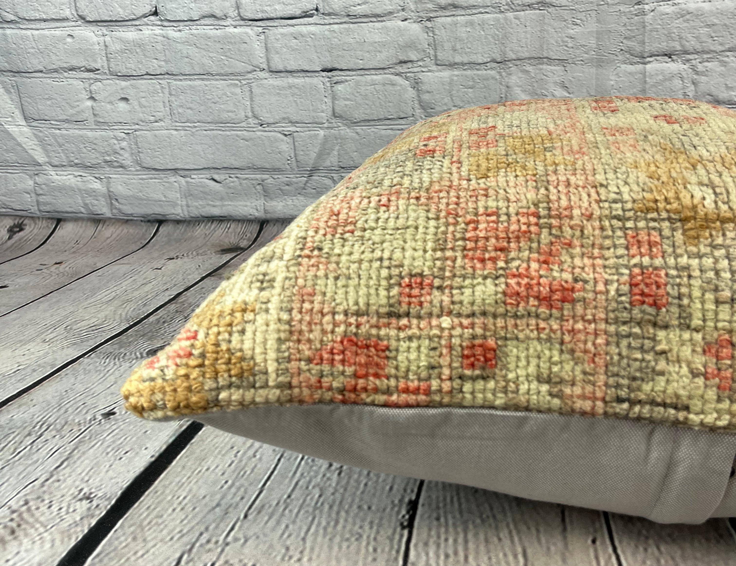Annodato a mano Cuscino 20 x 20 Lagoon Embrace Cuscino turco Copricuscino #6686 in vendita