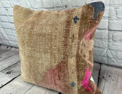 20 x 20 Rug Pillow Luminous Haven Turkish Pillow Cushion Cover #7654