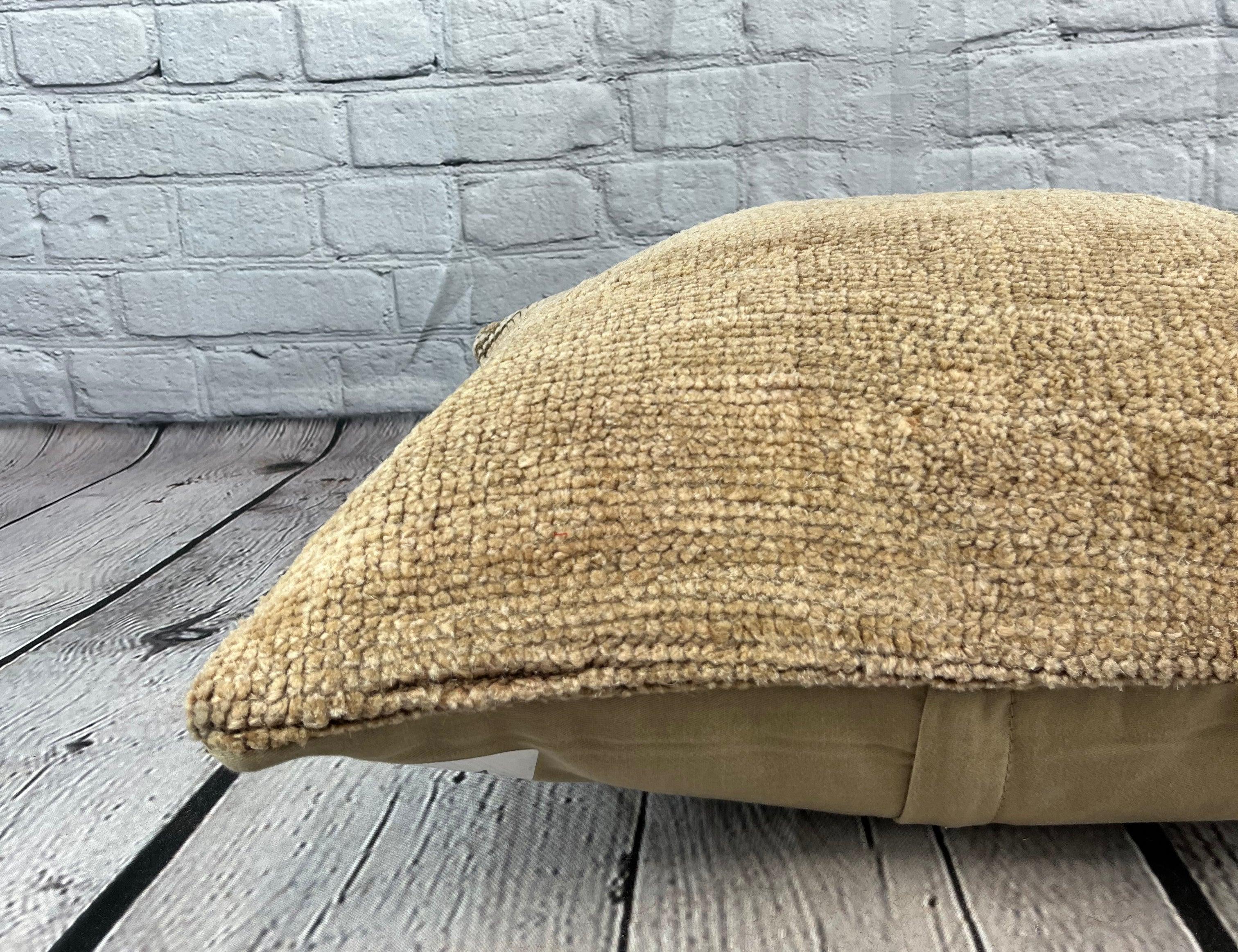 Annodato a mano 20 x 20 Cuscino Tappeto Moonlit Sanctuary Cuscino turco Copricuscino #7624 in vendita