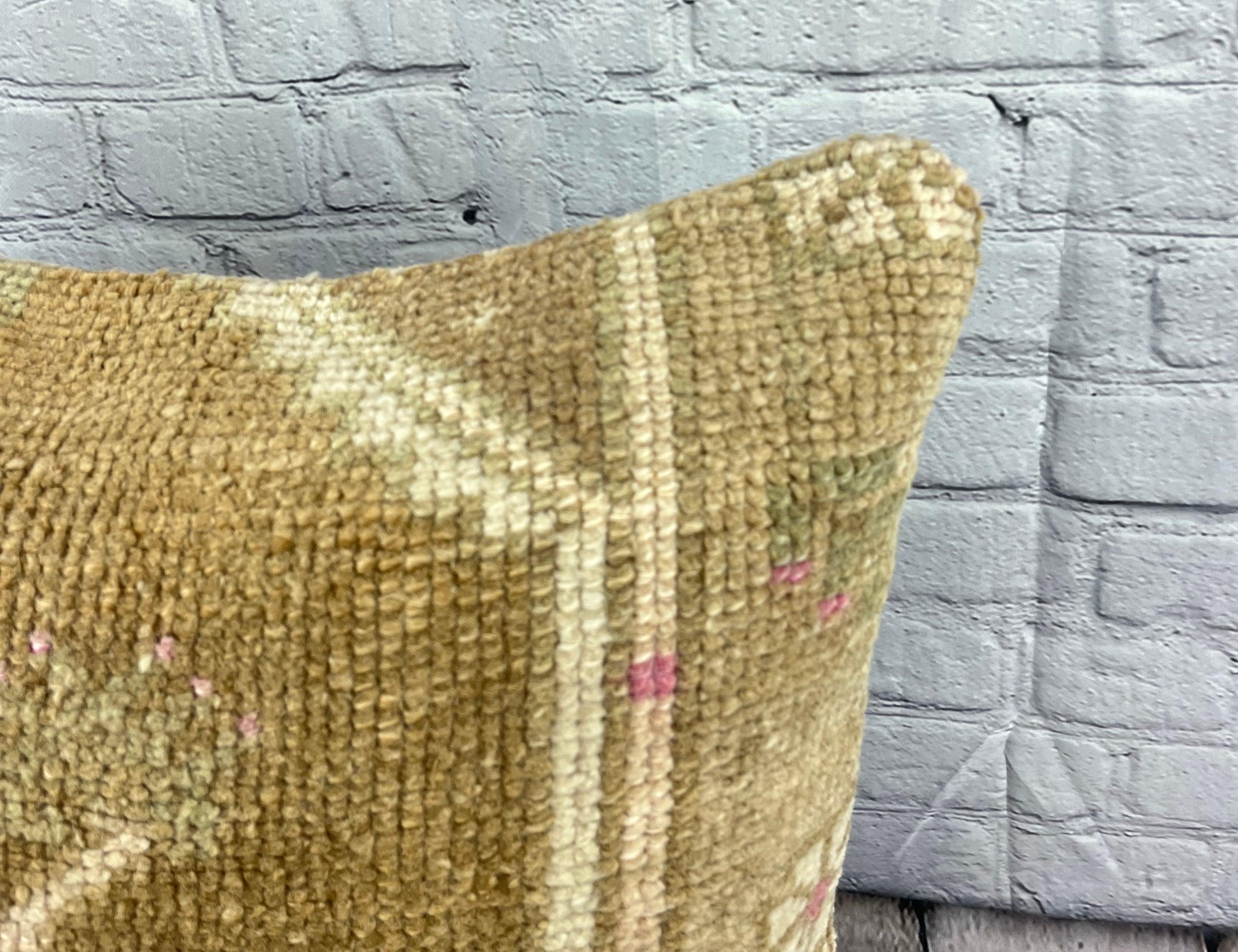 Annodato a mano 20 x 20 Cuscino Tappeto Mystical Mirage Cuscino Turco Copricuscino #7401 in vendita