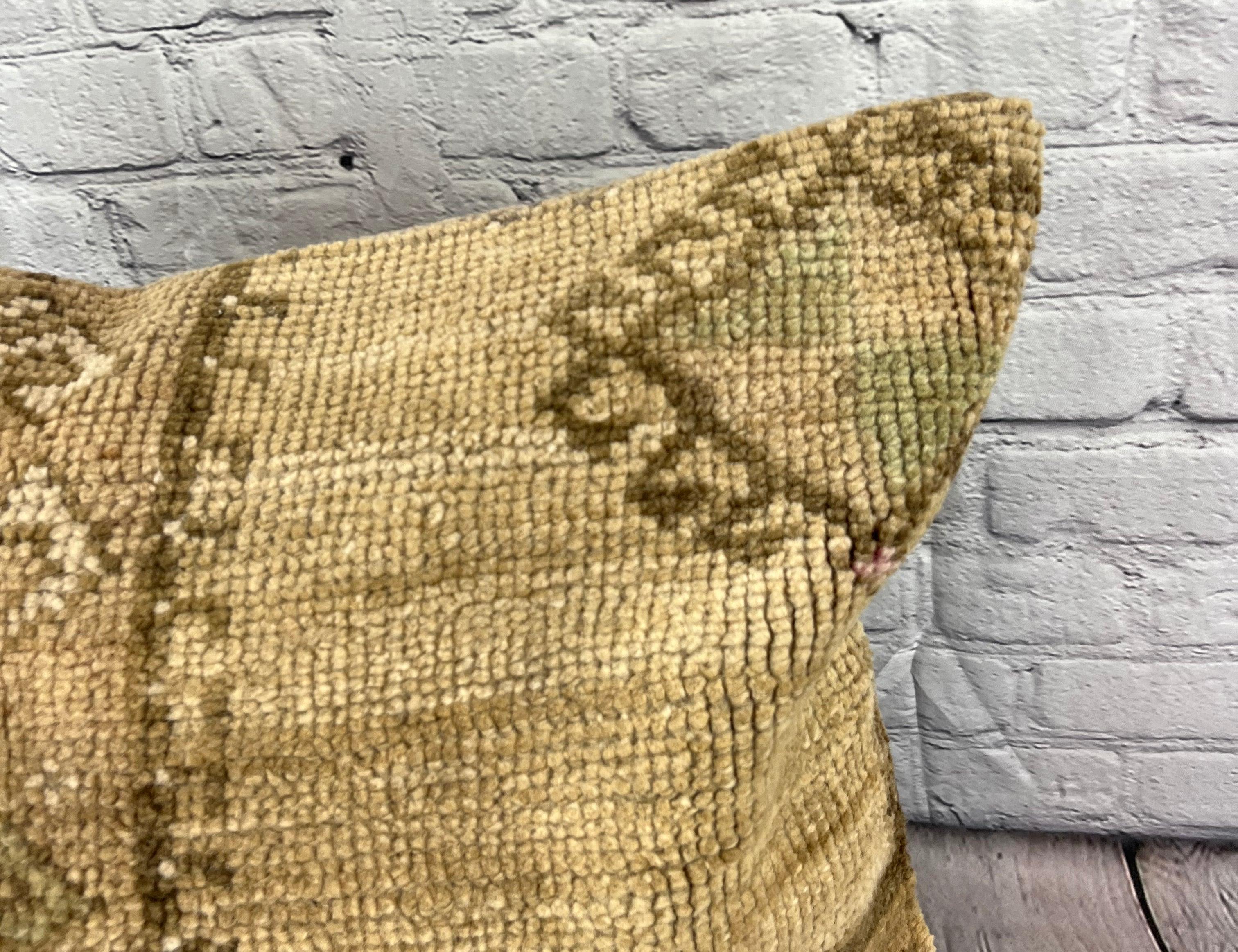 Annodato a mano 20 x 20 Cuscino Tappeto Ottomano Cuscino Turco Elysian Copricuscino #7640 in vendita
