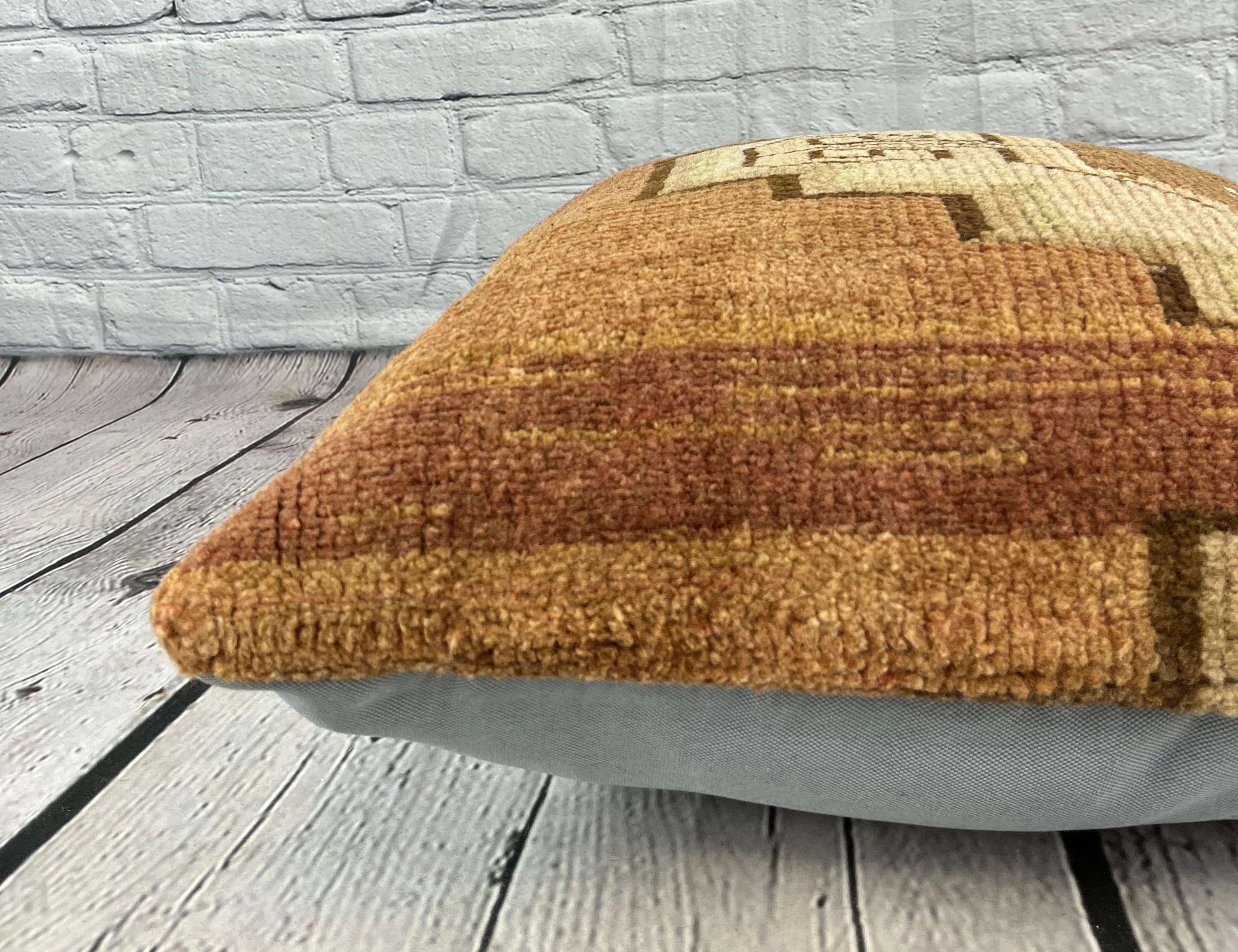 20 x 20 Teppich Ottoman Serene Türkisches Kissen Cushion Cover #7347 im Zustand „Neu“ im Angebot in Houston, TX
