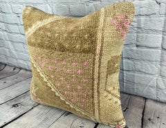 20 x 20 Rug Pillow Route Ethereal Turkish Pillow Cushion Cover #7397