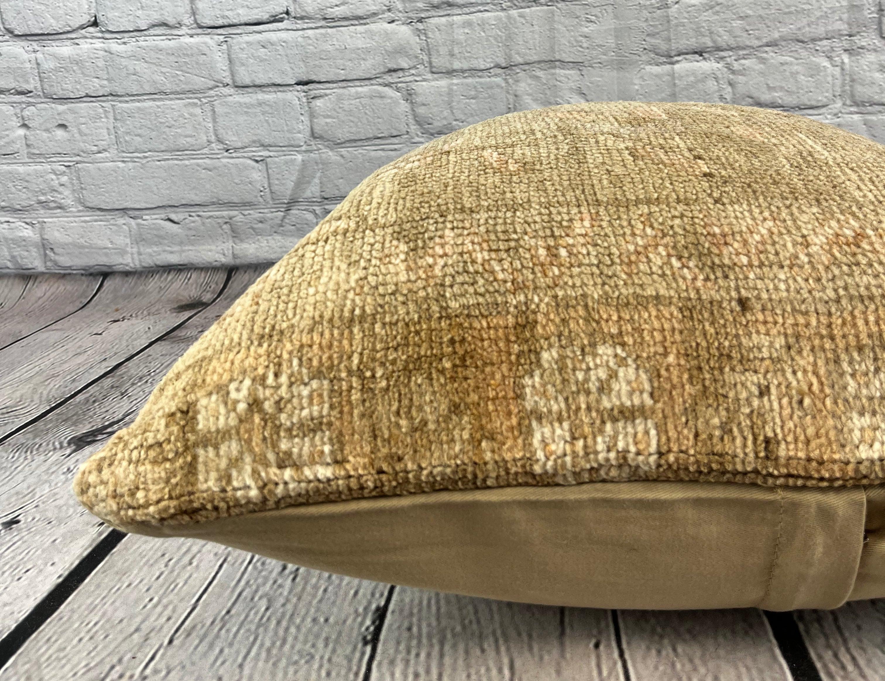 Annodato a mano 20 x 20 Cuscino Tappeto Zaffiro Sogni Turchi Cuscino Copricuscino #7635 in vendita