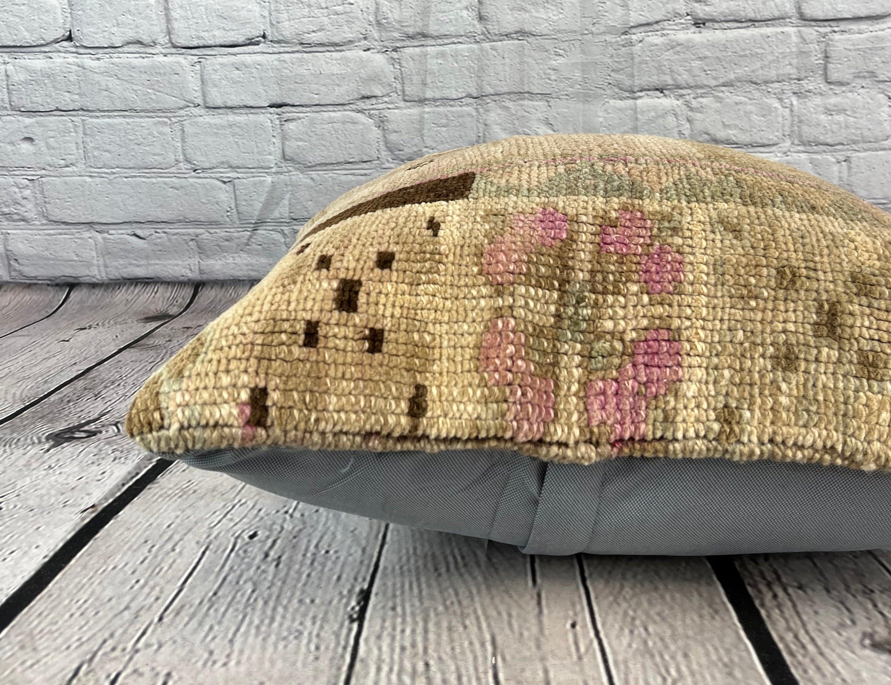 20 x 20 Rug Pillow Sapphire Enclave Turkish Pillow Cushion Cover #6694 In New Condition For Sale In Houston, TX