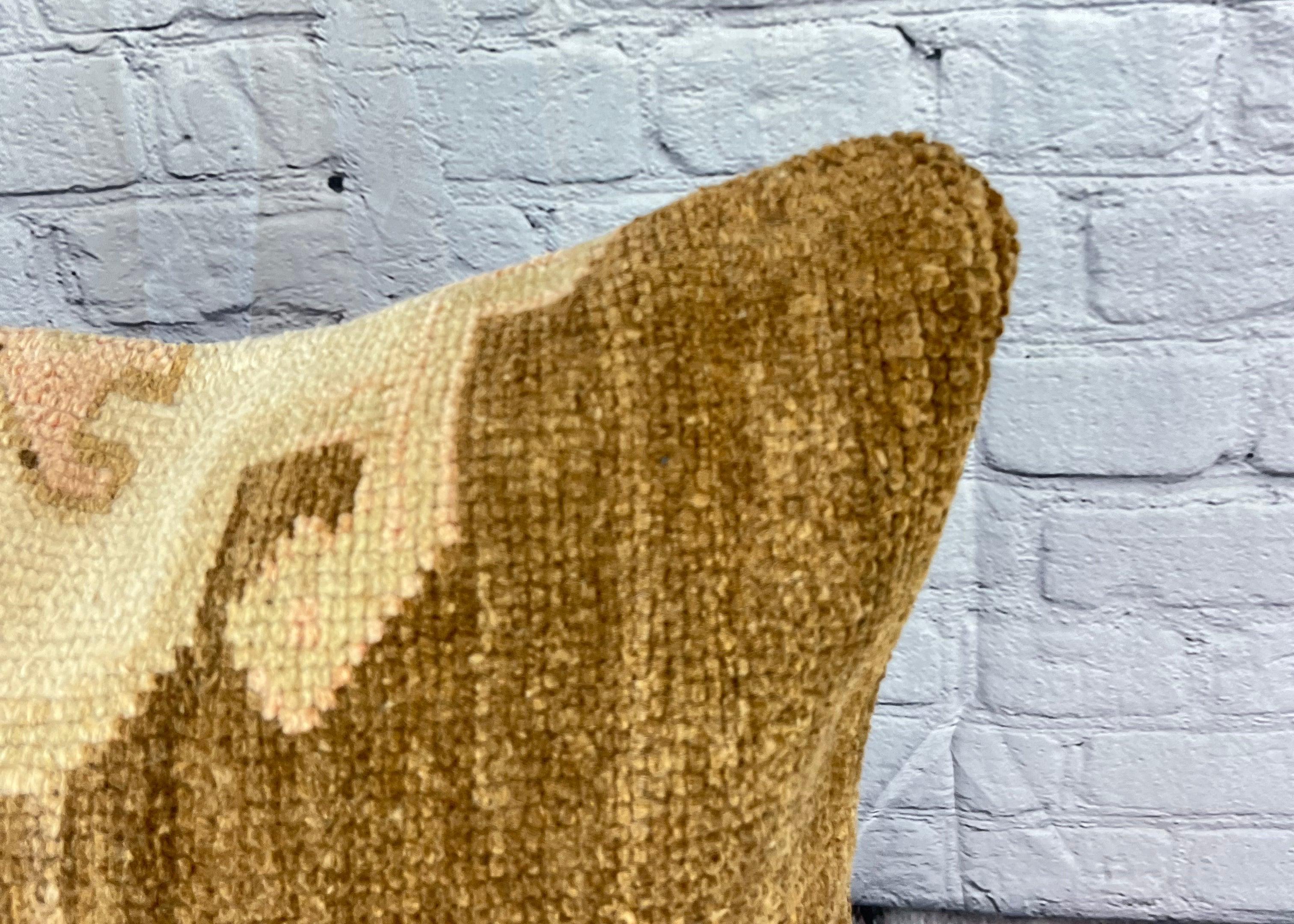 Annodato a mano 20 x 20 Cuscino Tappeto Seraphic Bliss Cuscino Turco Copricuscino #6703 in vendita