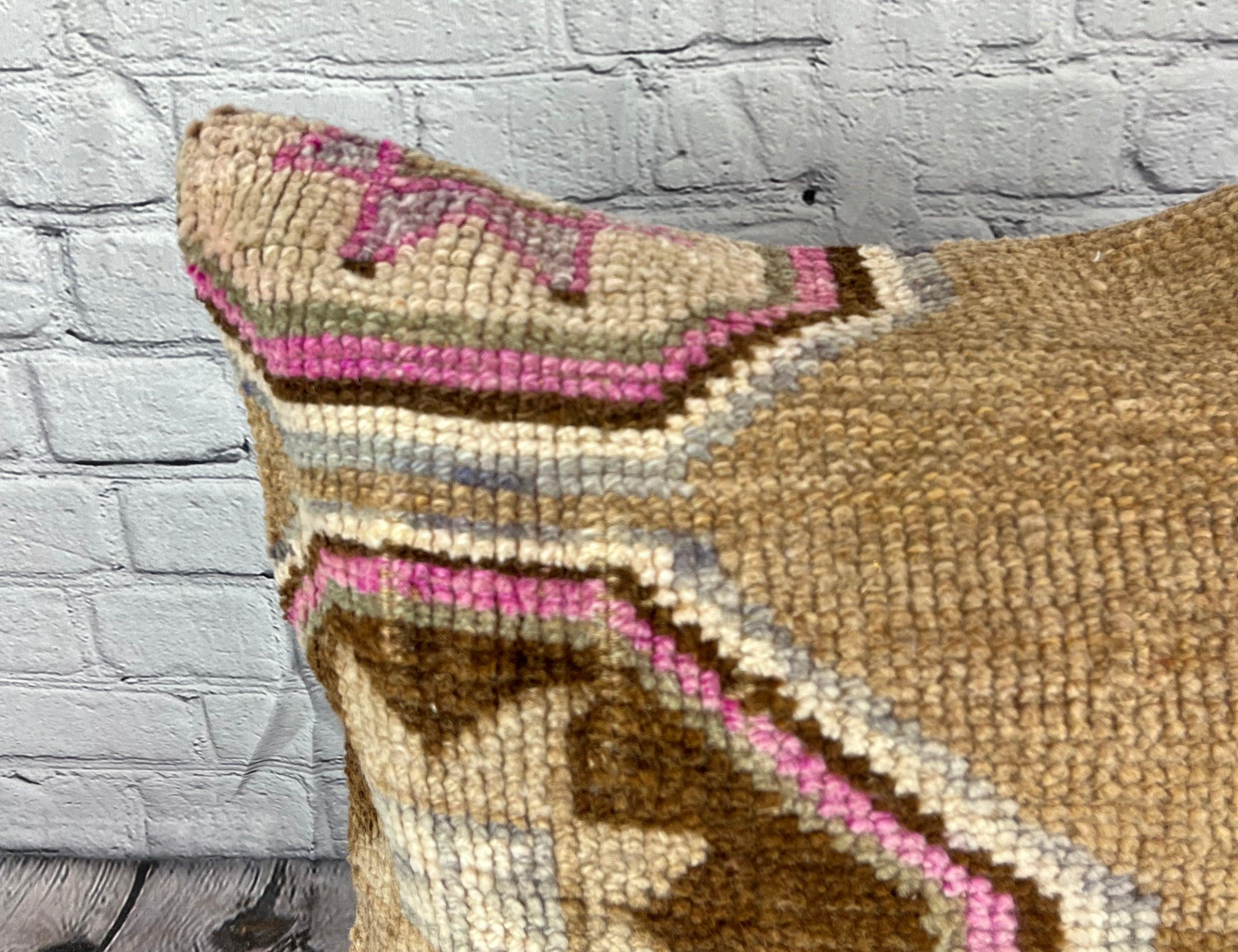 Annodato a mano 20 x 20 Cuscino Tappeto Serenade Glade Cuscino Turco Copricuscino #7353 in vendita