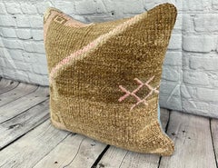 20 x 20 Rug Pillow Serene Sanctuary Turkish Pillow Cushion Cover #7372