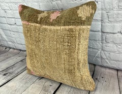 20 x 20 Rug Pillow Tranquility Trails Turkish Pillow Cushion Cover #7366