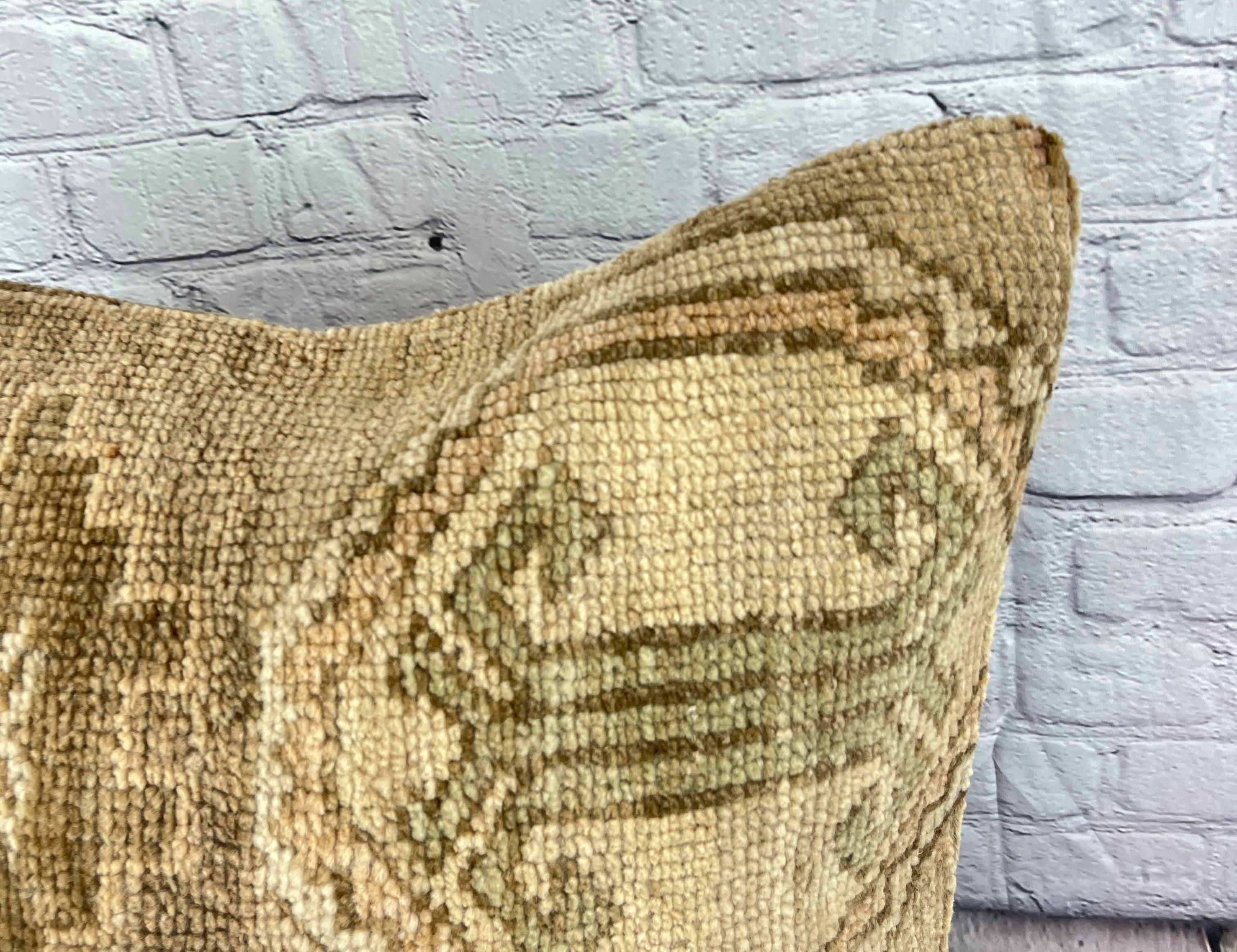 Annodato a mano 20 x 20 Cuscino Tappeto Turco Opale Cuscino Turco Copricuscino #7629 in vendita
