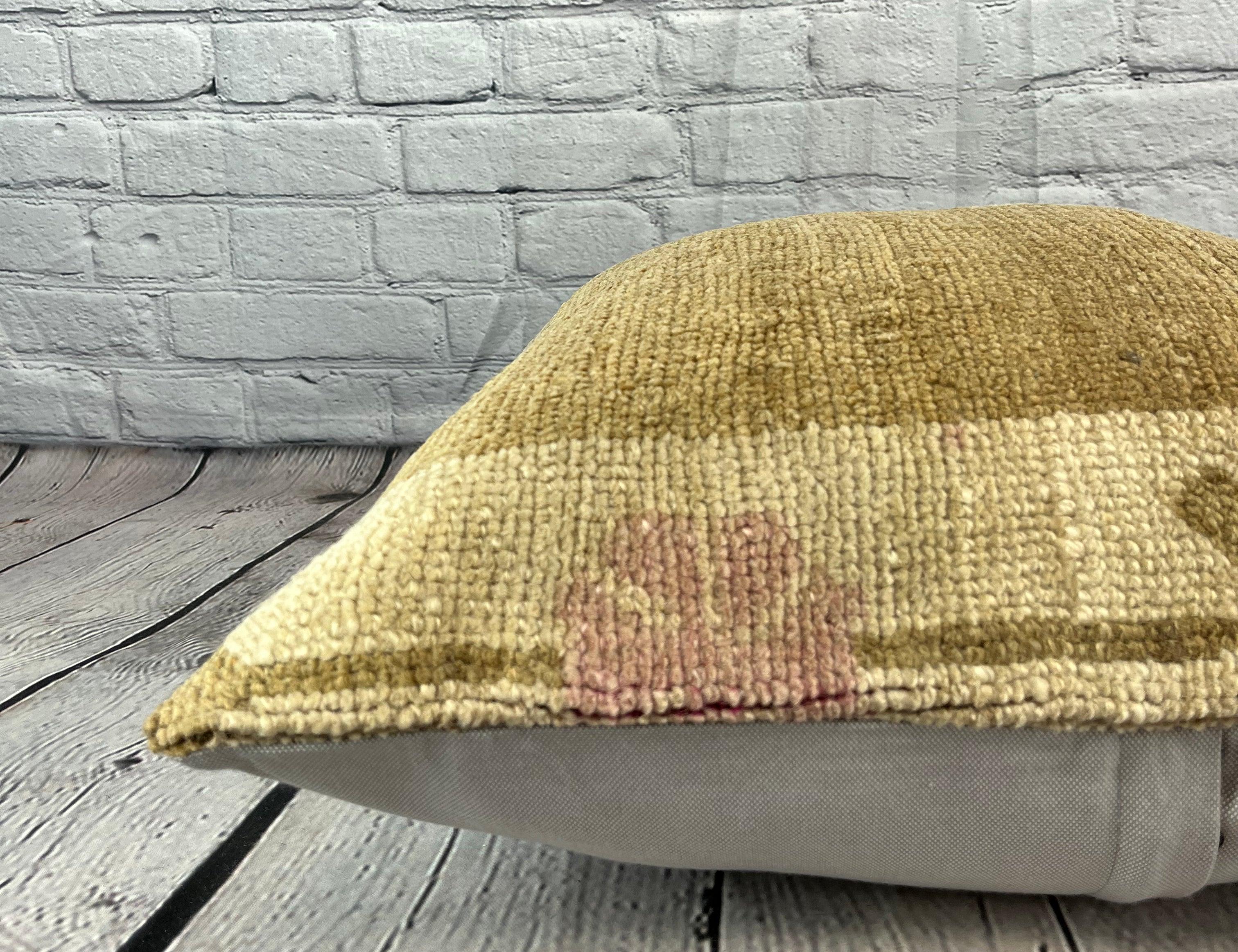 Noué à la main Coussin d'oreiller turc opalin 20 x 20 Coussin d'oreiller turc #6699 en vente