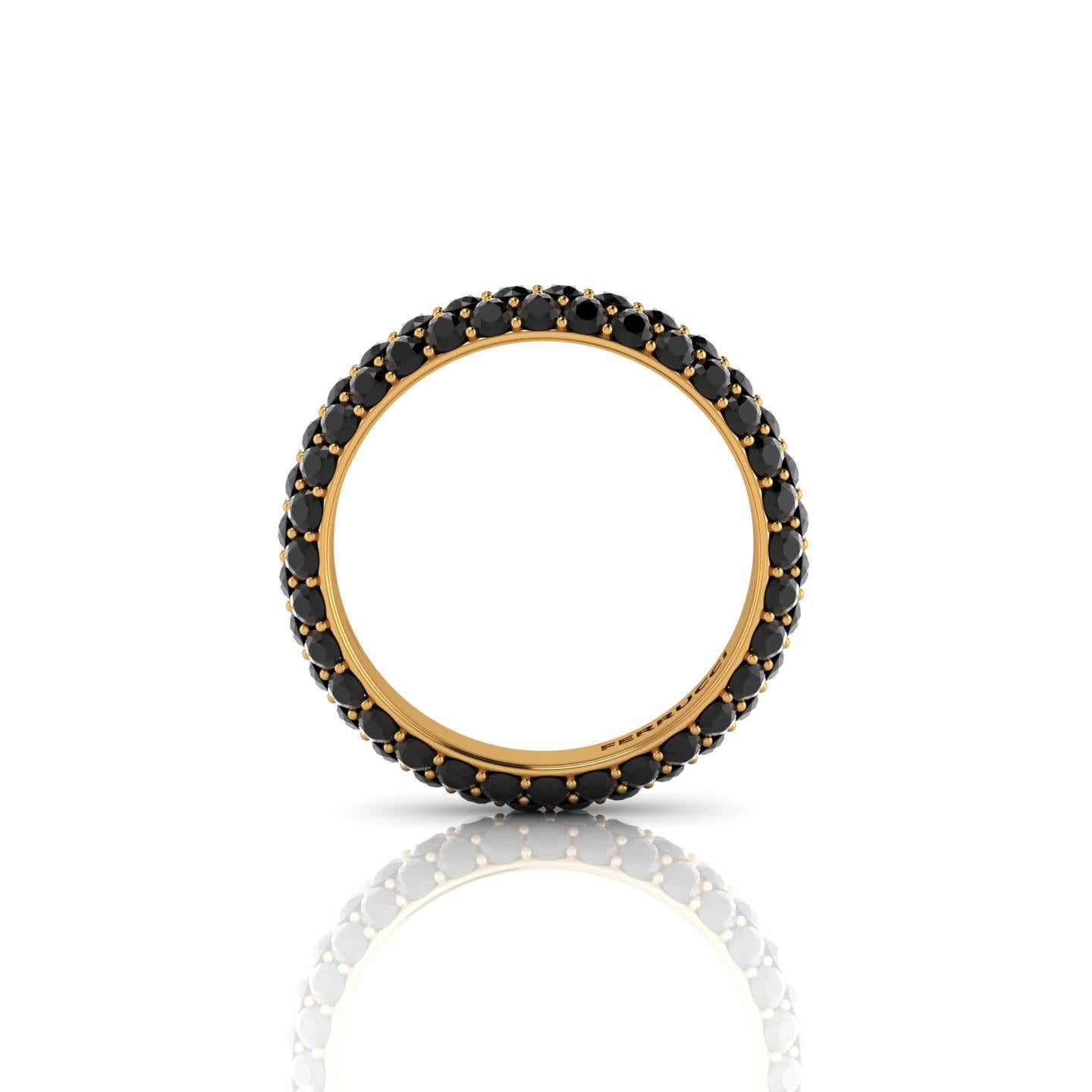 black pave ring