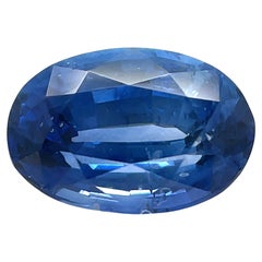 2.00 Carat Blue Sapphire Oval Loose Unset Ring Gemstone (bague non sertie)