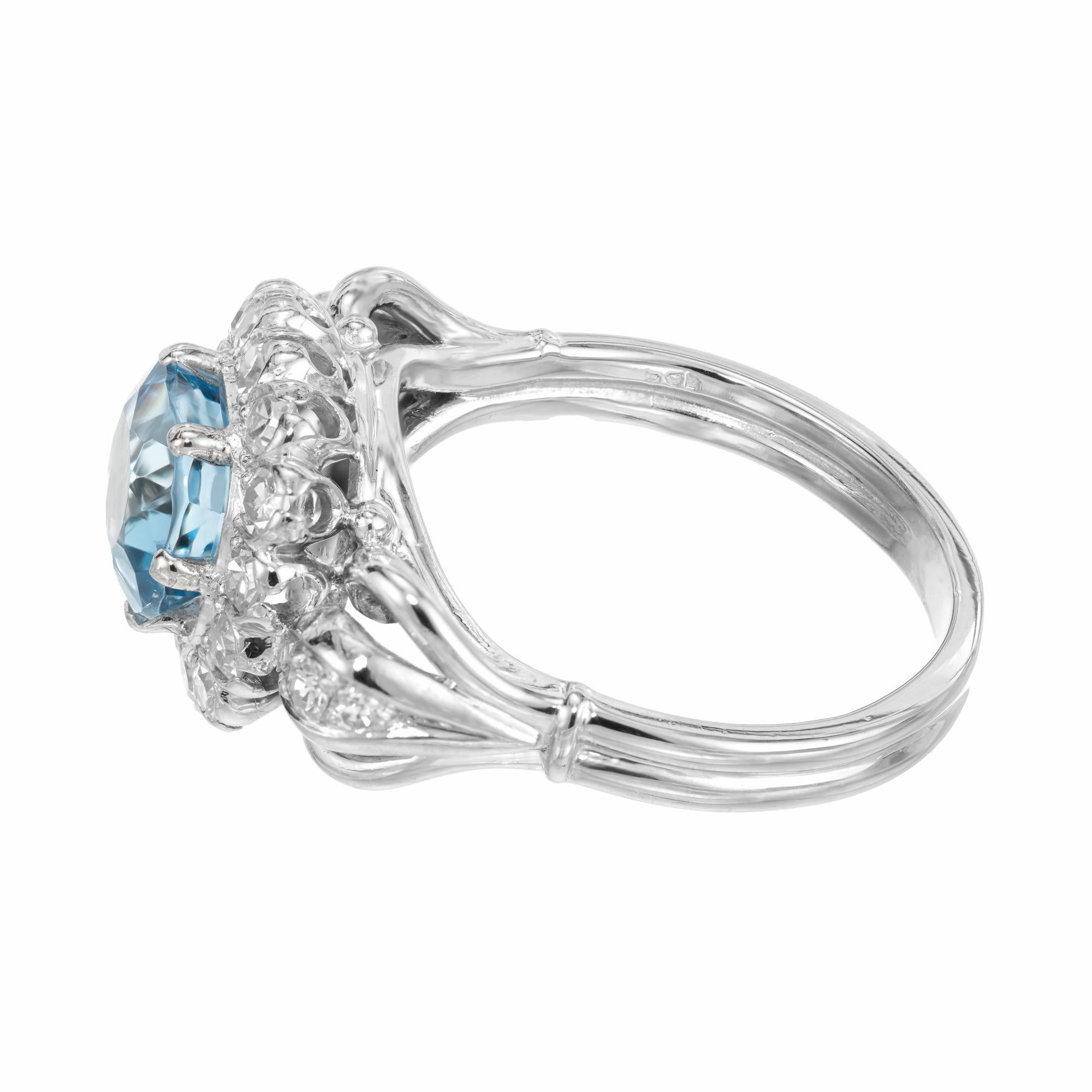 blue zircon engagement rings