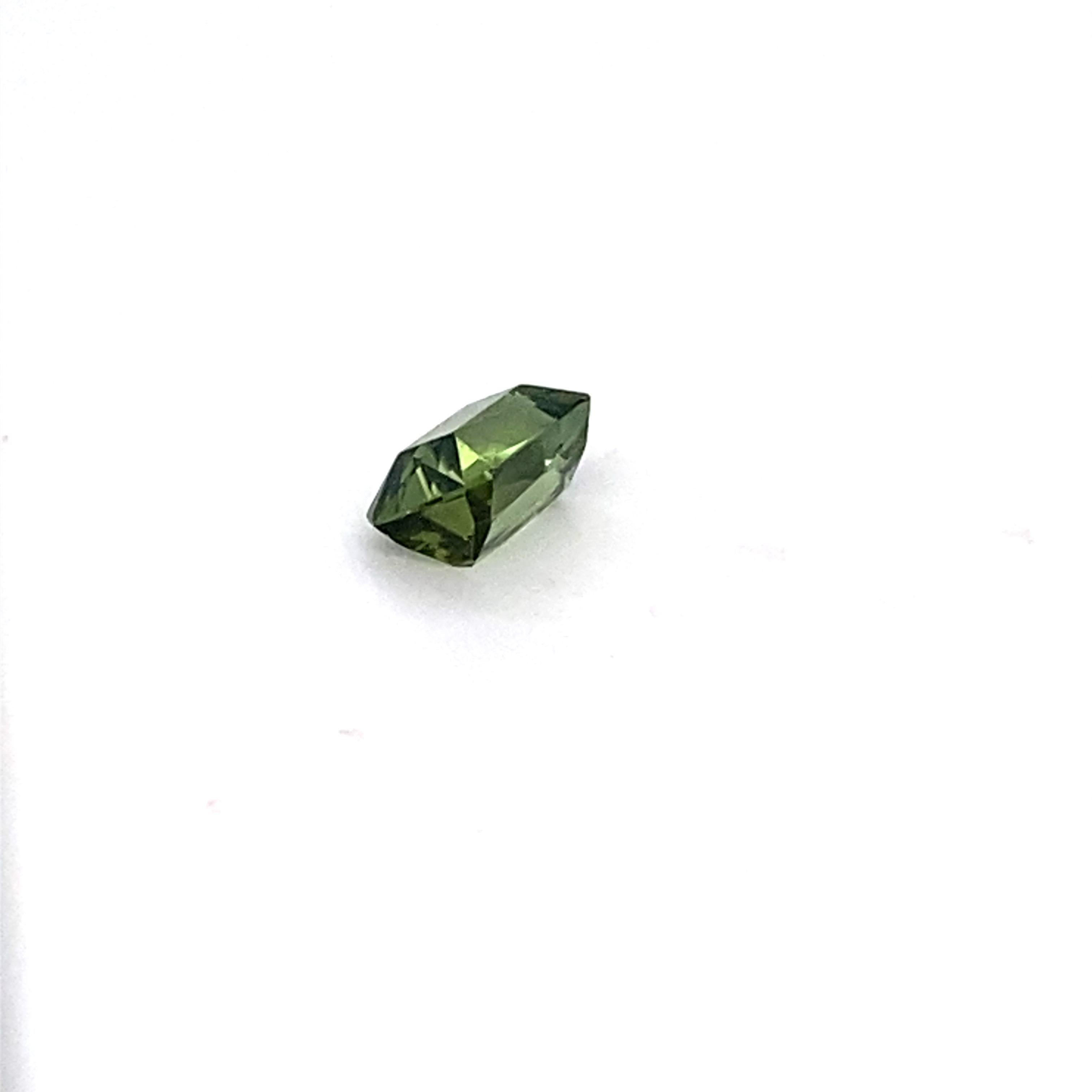 2,00 Carati Taglio Cuscino Tormalina Verde Gemma Sciolta in vendita 6
