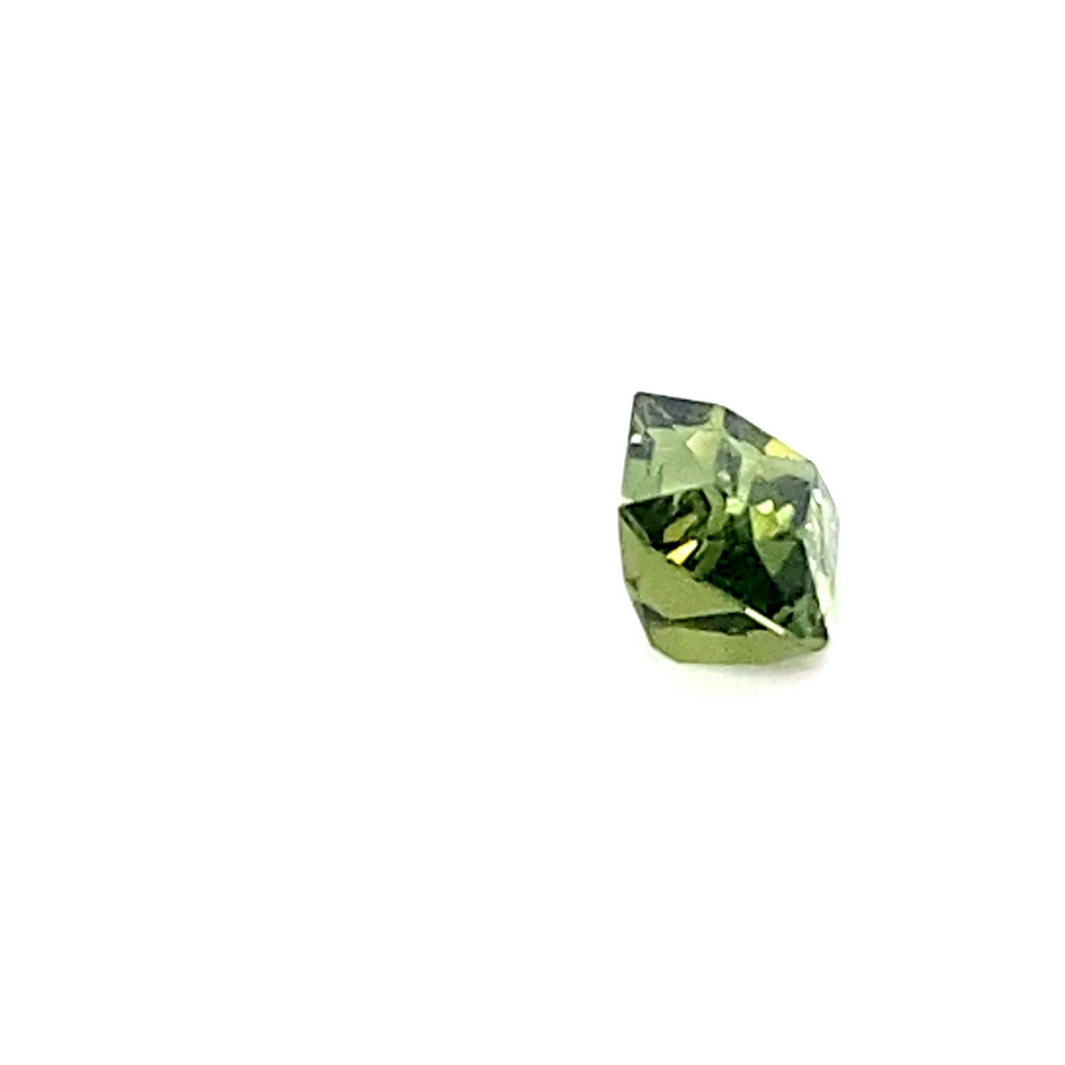 2,00 Carati Taglio Cuscino Tormalina Verde Gemma Sciolta in vendita 9