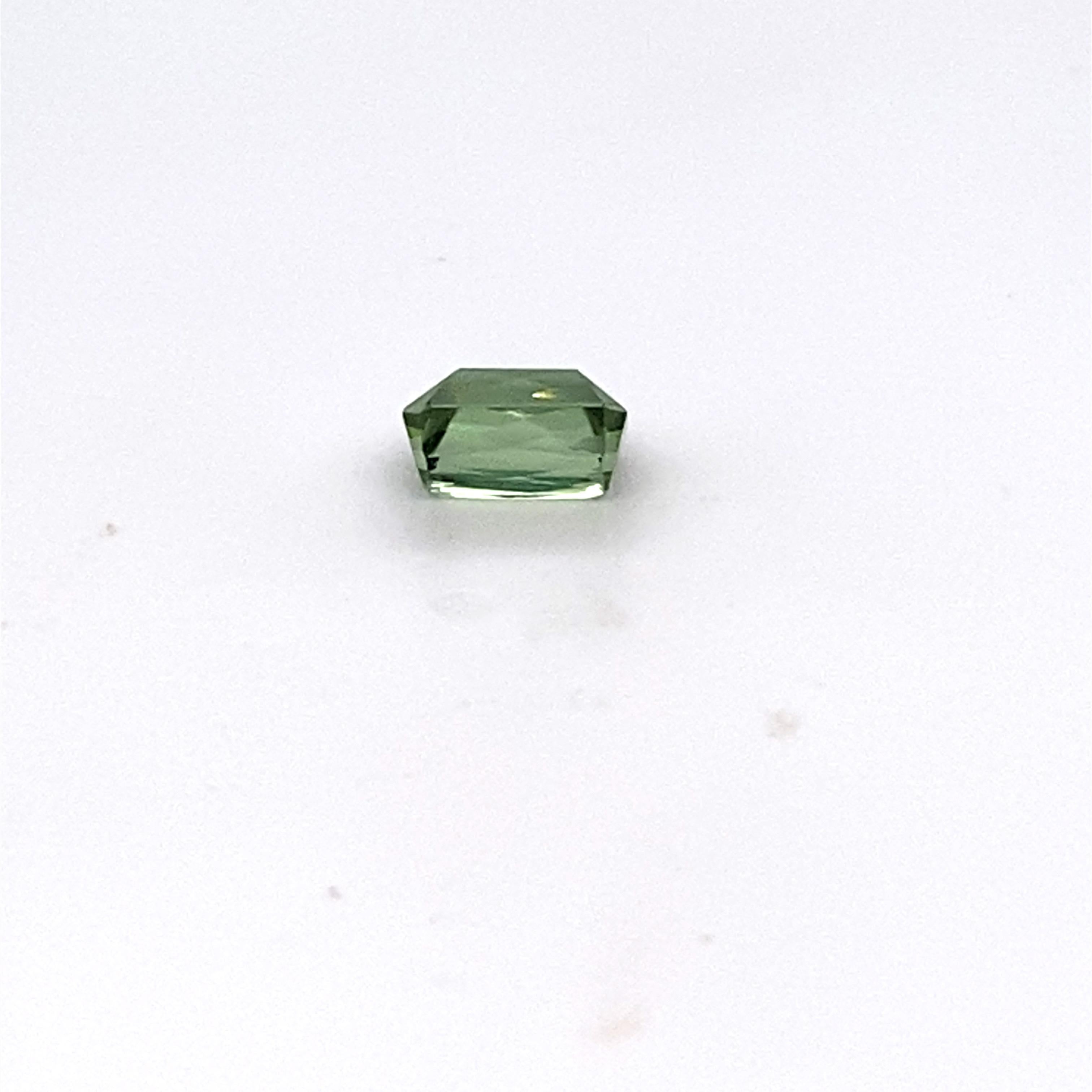 2,00 Carati Taglio Cuscino Tormalina Verde Gemma Sciolta in vendita 2