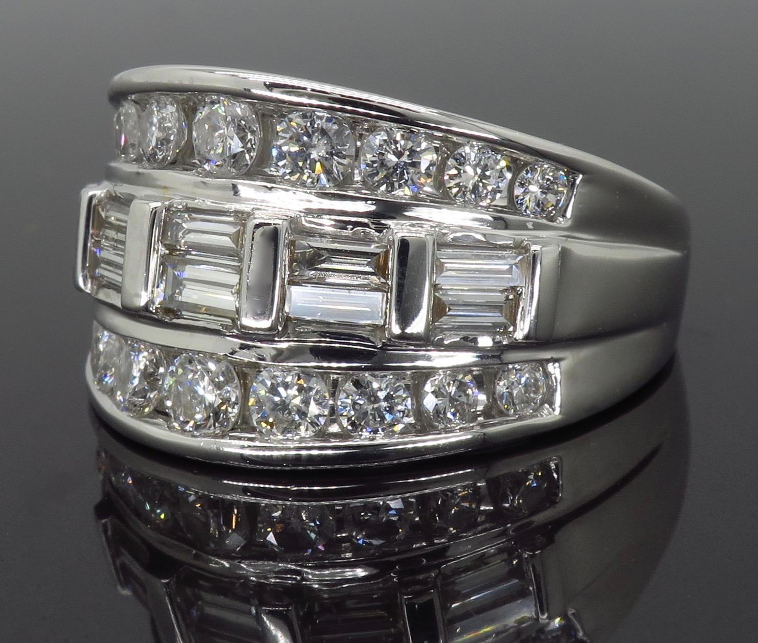 Women's or Men's 2.00 Carat Diamond Band Ring