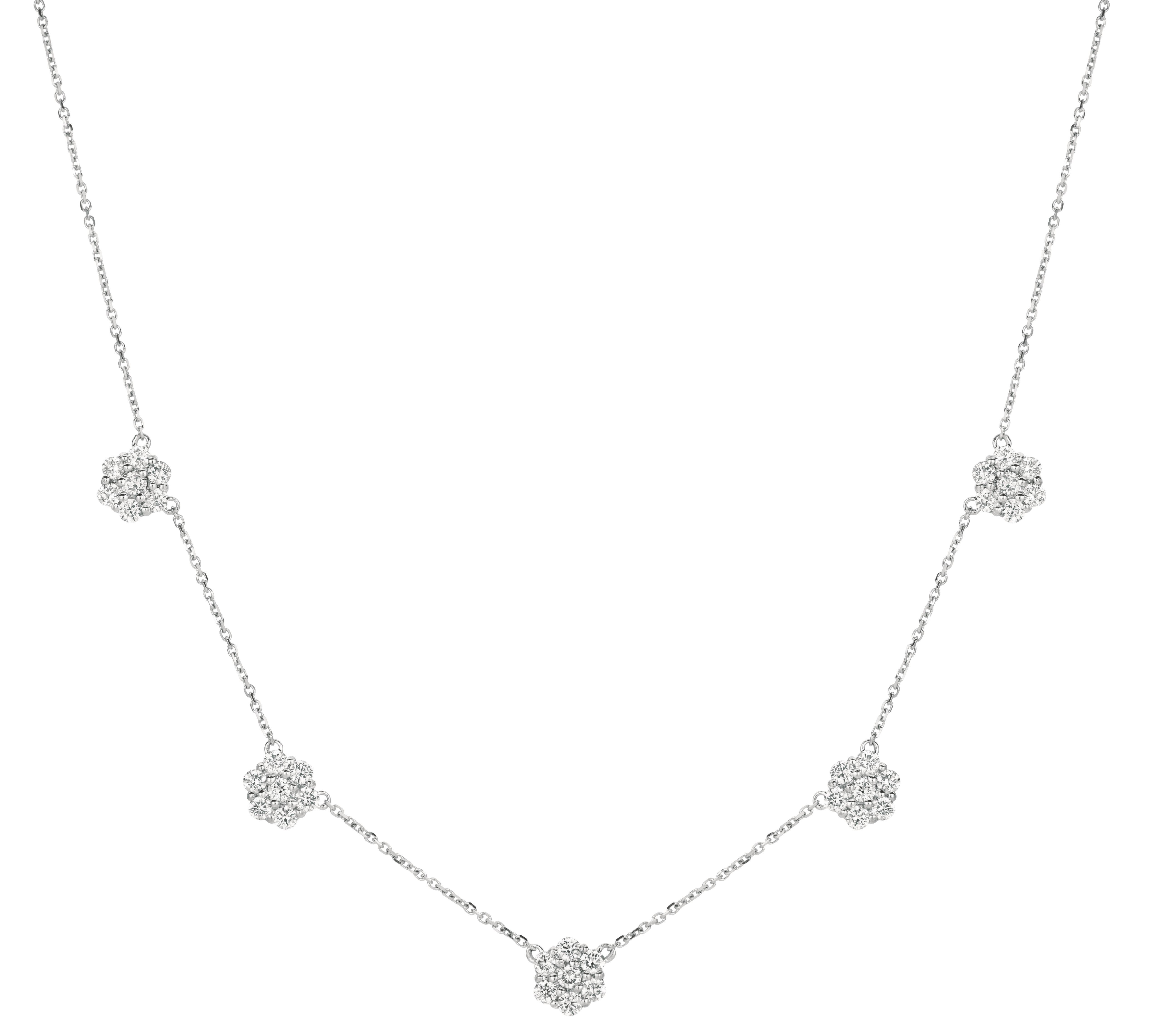 
2.01 Carat Diamond Necklace G SI 14K White Gold

    100% Natural Diamonds, Not Enhanced in any way Round Cut Diamond by the Yard Necklace  
    2.01CT
    G-H 
    SI  
    14K White Gold, Pave style   3.70 gram
    5/16 inches in height
    35