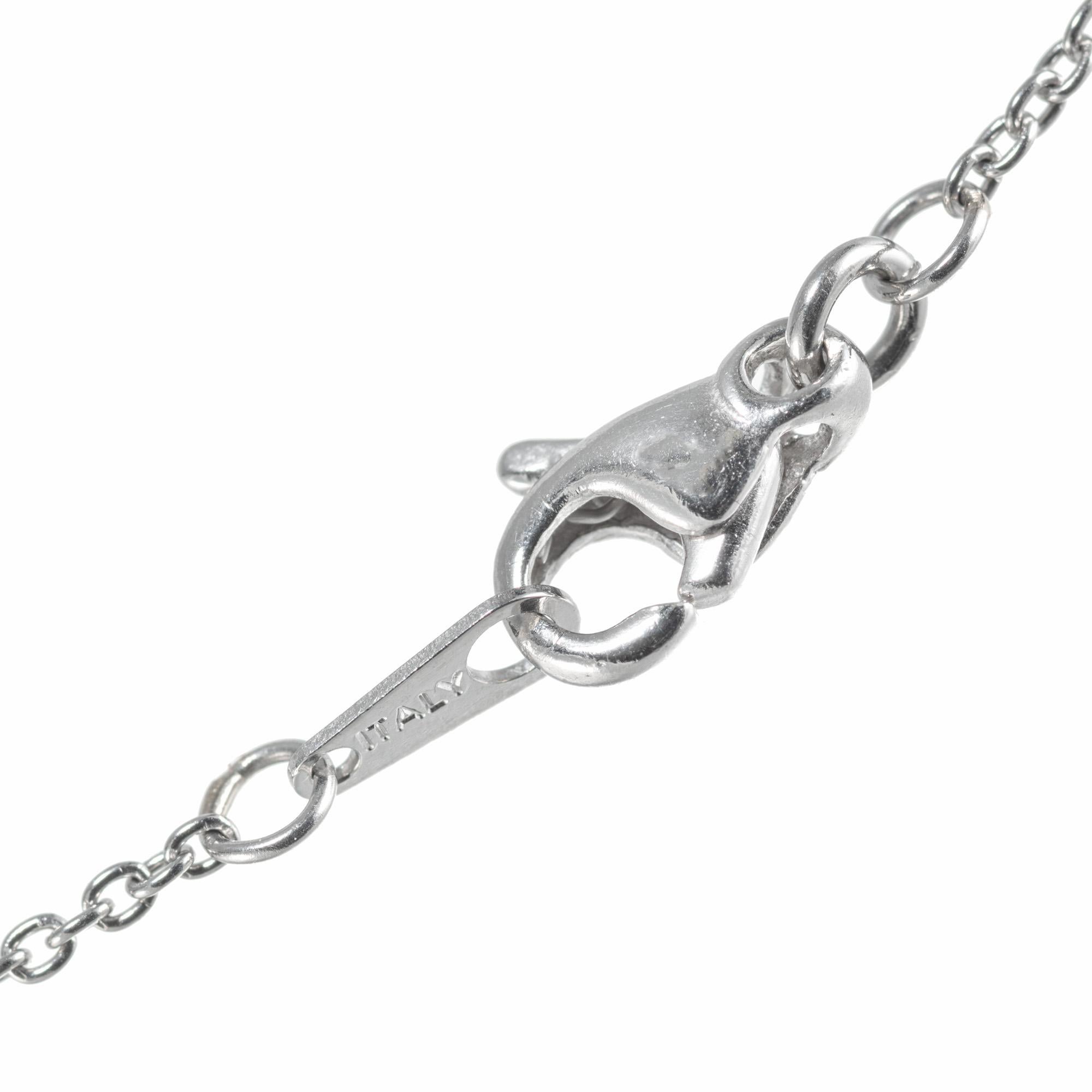 Women's 2.00 Carat Diamond Pave Heart Platinum Pendant Necklace  For Sale
