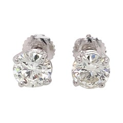 2.00 Carat Diamond Stud Earrings