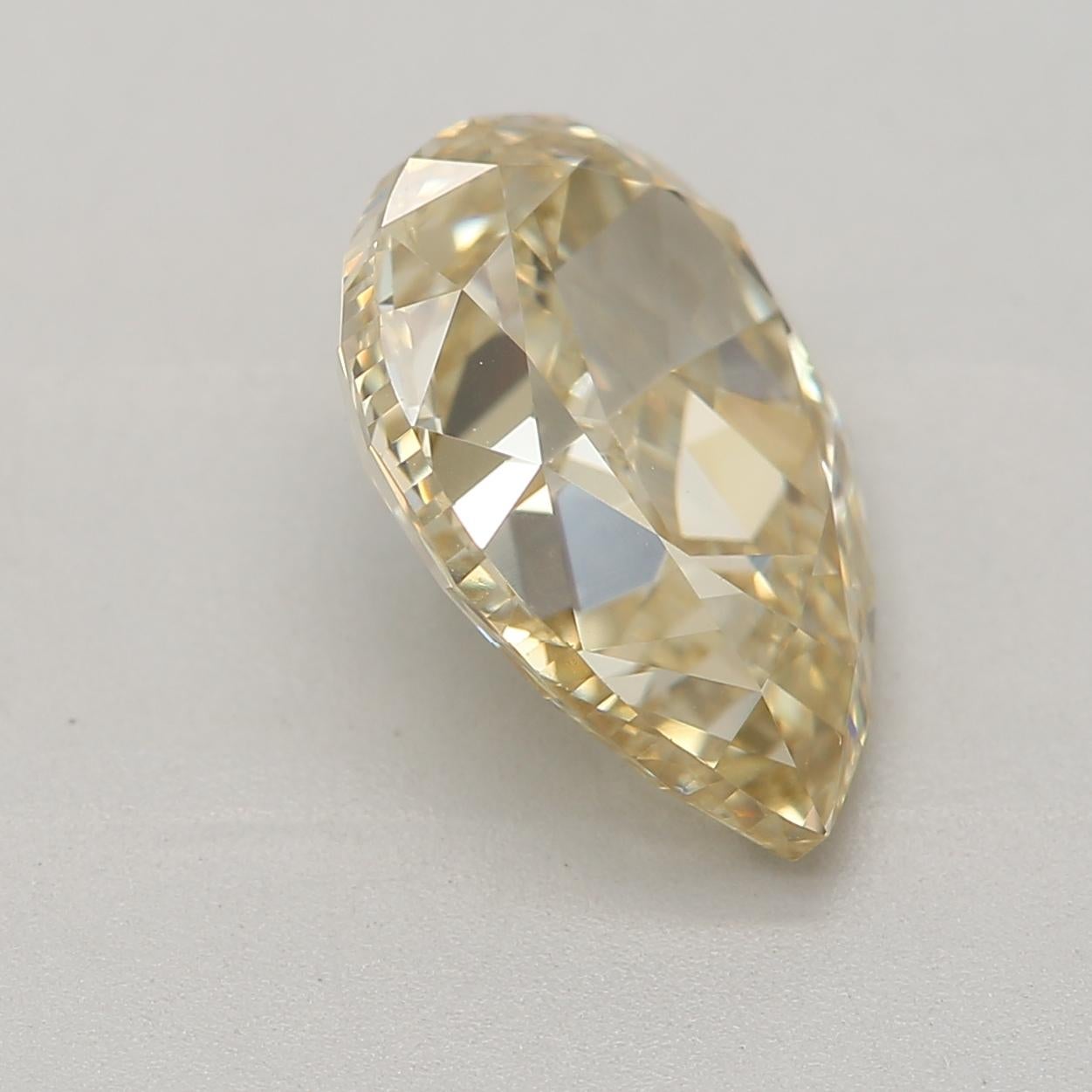 2.00-CARAT, FANCY BROWNISH YELLOW -, Pear, SI1-CLARITY, GIA , SKU-7476 In New Condition For Sale In Kowloon, HK