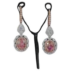 2.00 Karat Fancy Pink Diamond Ohrringe AGL zertifiziert