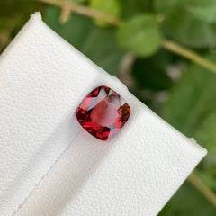 2.00 Carat Gorgeous Orange Red Spinel Loose Stone Cushion Cut form Burma