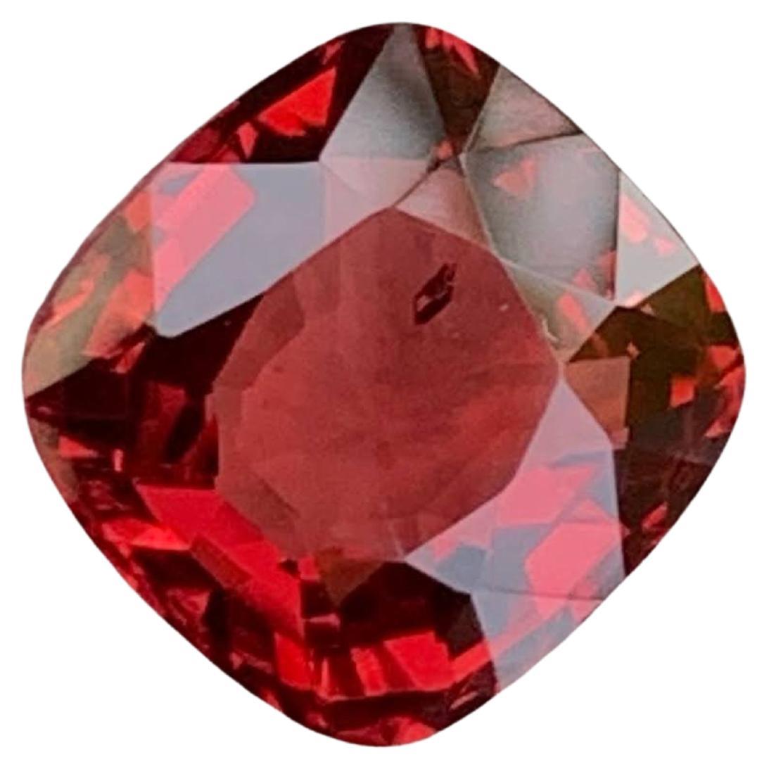 2.00 Carat Gorgeous Orange Red Spinel Loose Stone Cushion Cut form Burma For Sale