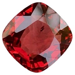 2.00 Carat Gorgeous Orange Red Spinel Loose Stone Cushion Cut form Burma