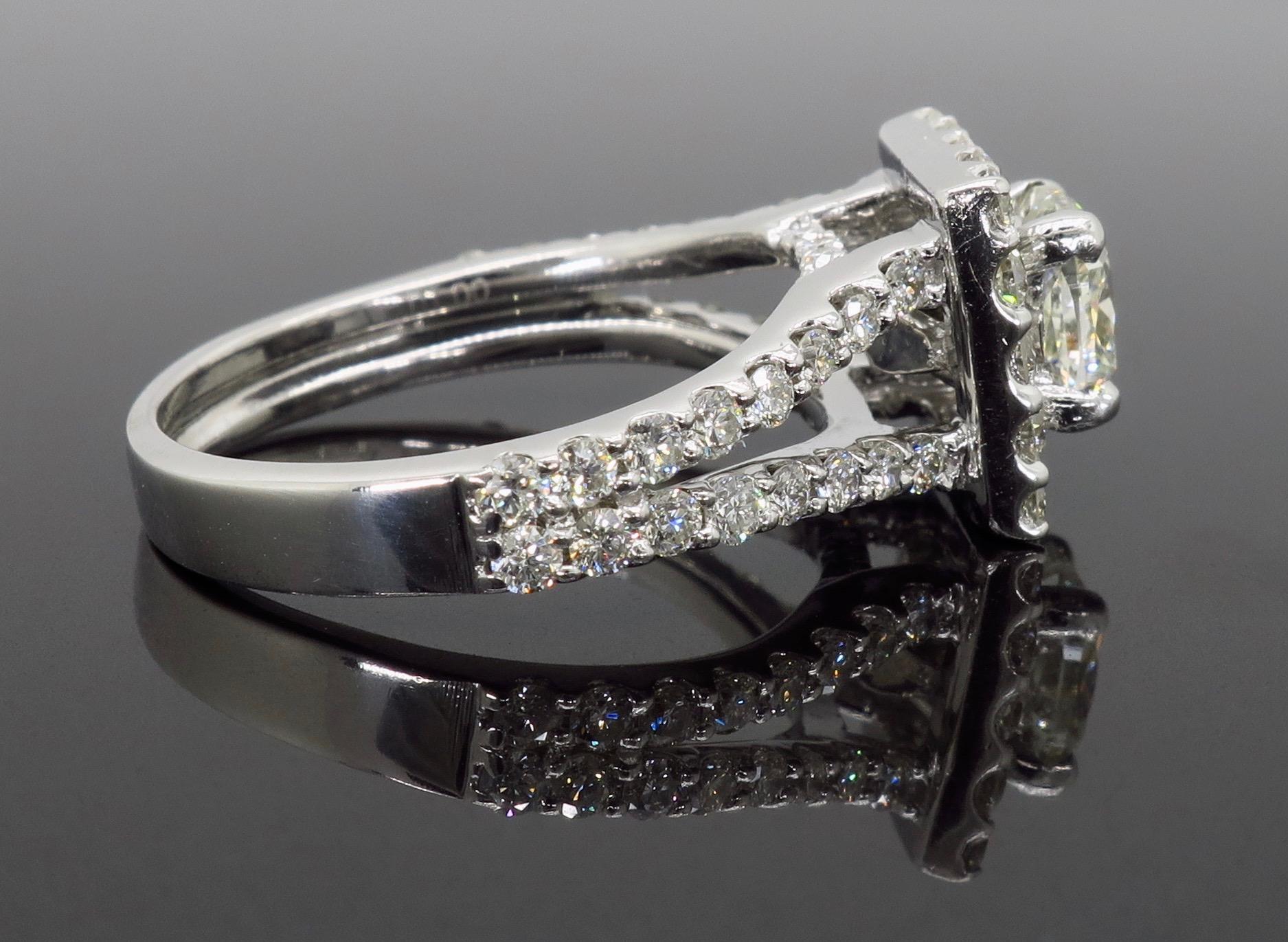 2.00 Carat Halo Diamond Engagement Ring 2