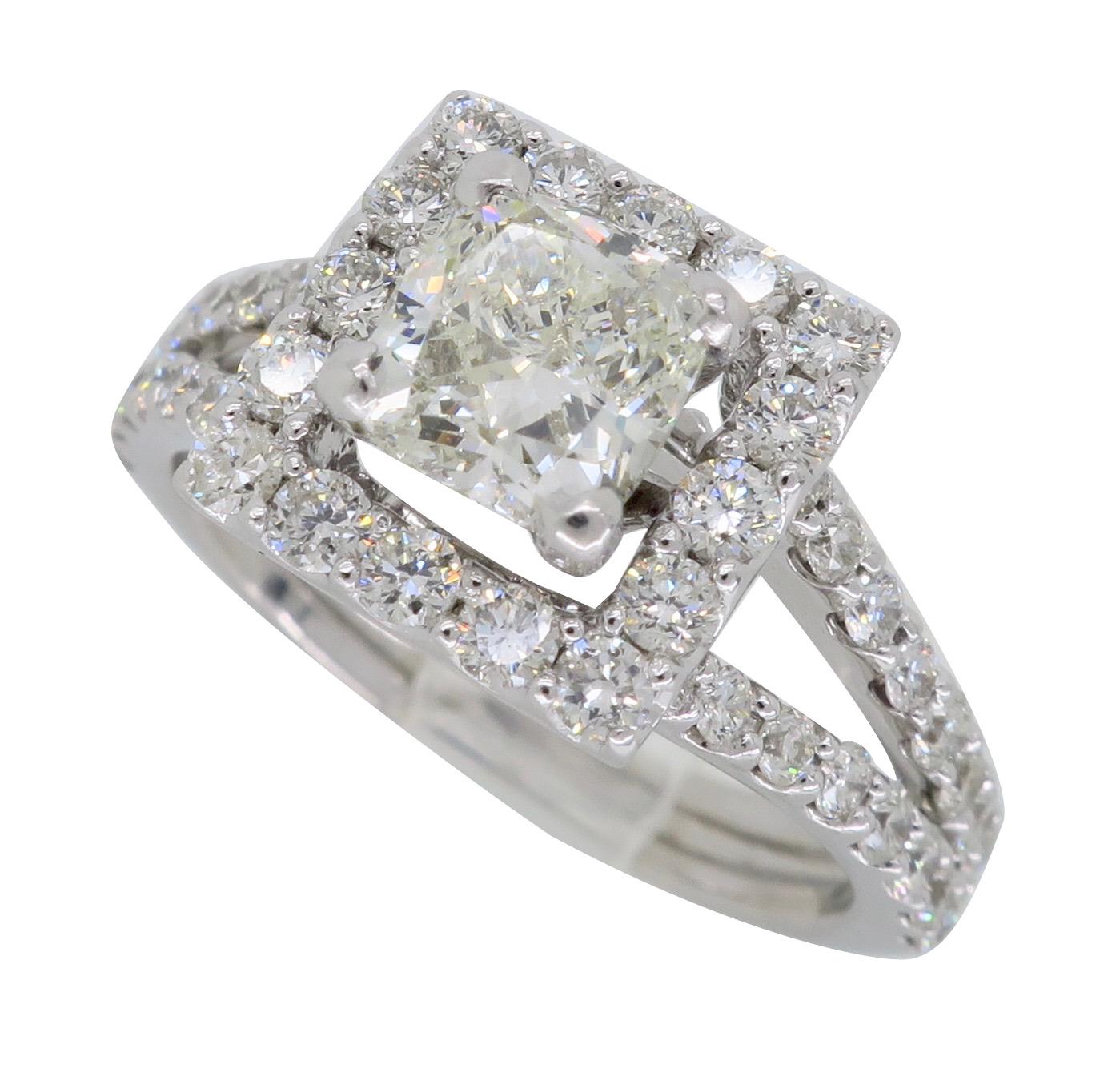 2.00 Carat Halo Diamond Engagement Ring 5