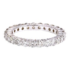 Diamond Eternity Ring In 14 Karat Solid White Gold
