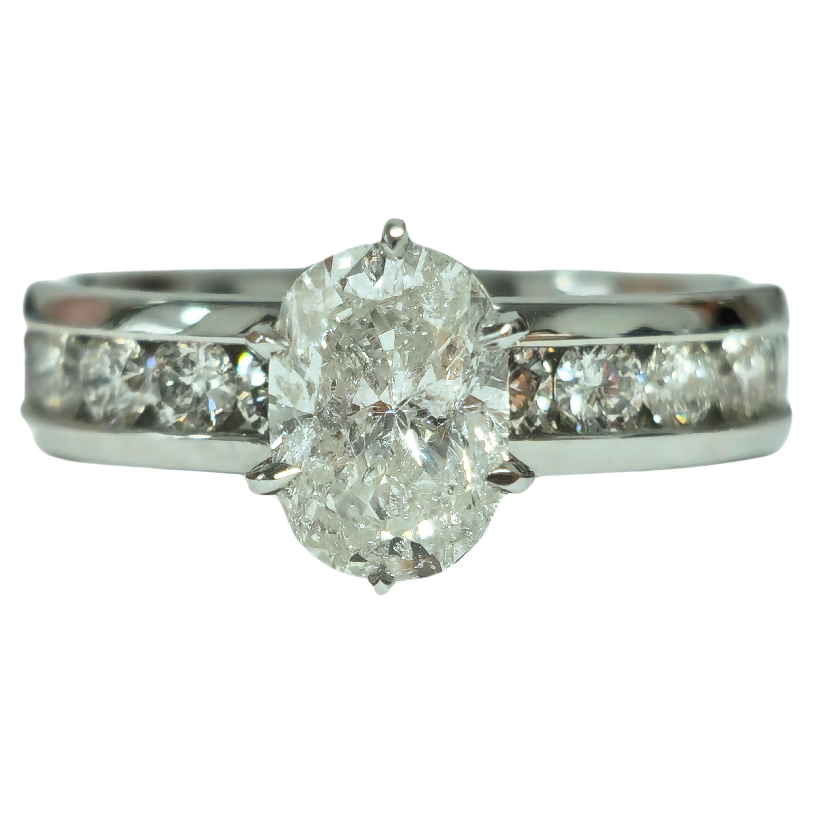2.00 Carat Natural Diamond Engagement Ring  For Sale