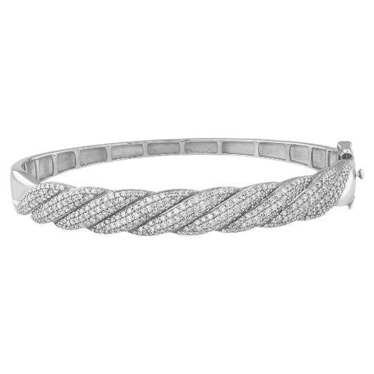 2,00 Karat Naturdiamant Fancy Armreif G-H SI 14K Gelbgold 7

 im Angebot