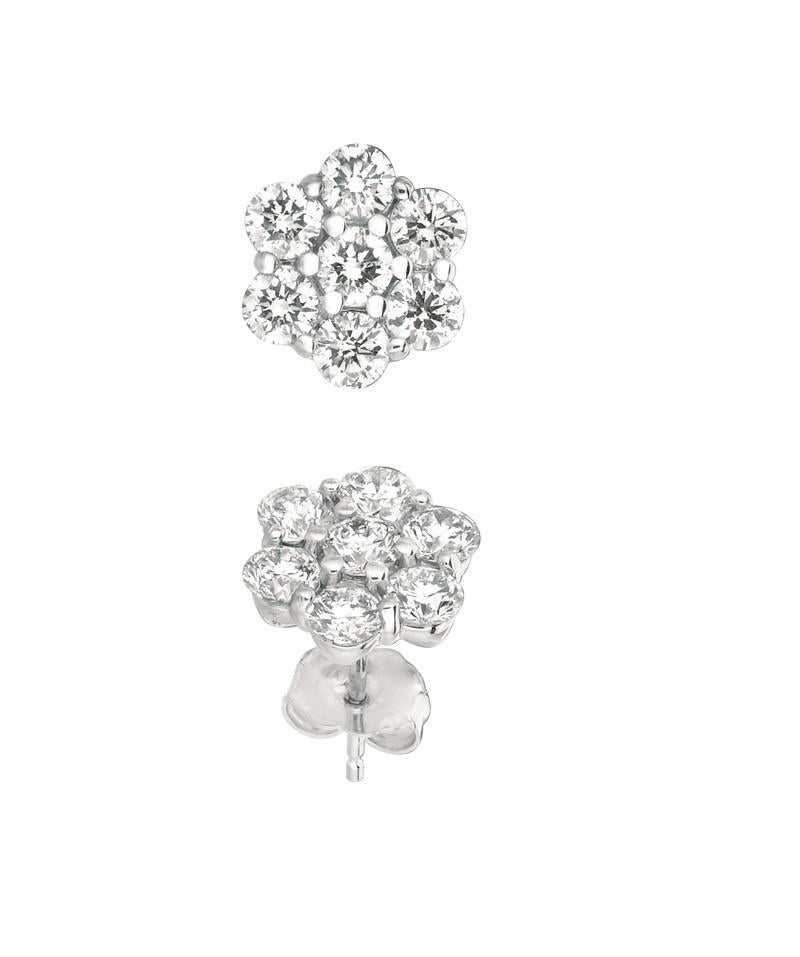 
2.00 Carat Natural Diamond Flower Earrings G SI 14K White Gold

    100% Natural, Not Enhanced in any way Round Cut Diamond Earrings
    2.00CT
    G-H 
    SI  
    14K White Gold  2 grams, prong style 
    5/16 inches in height, 5/16 inches in