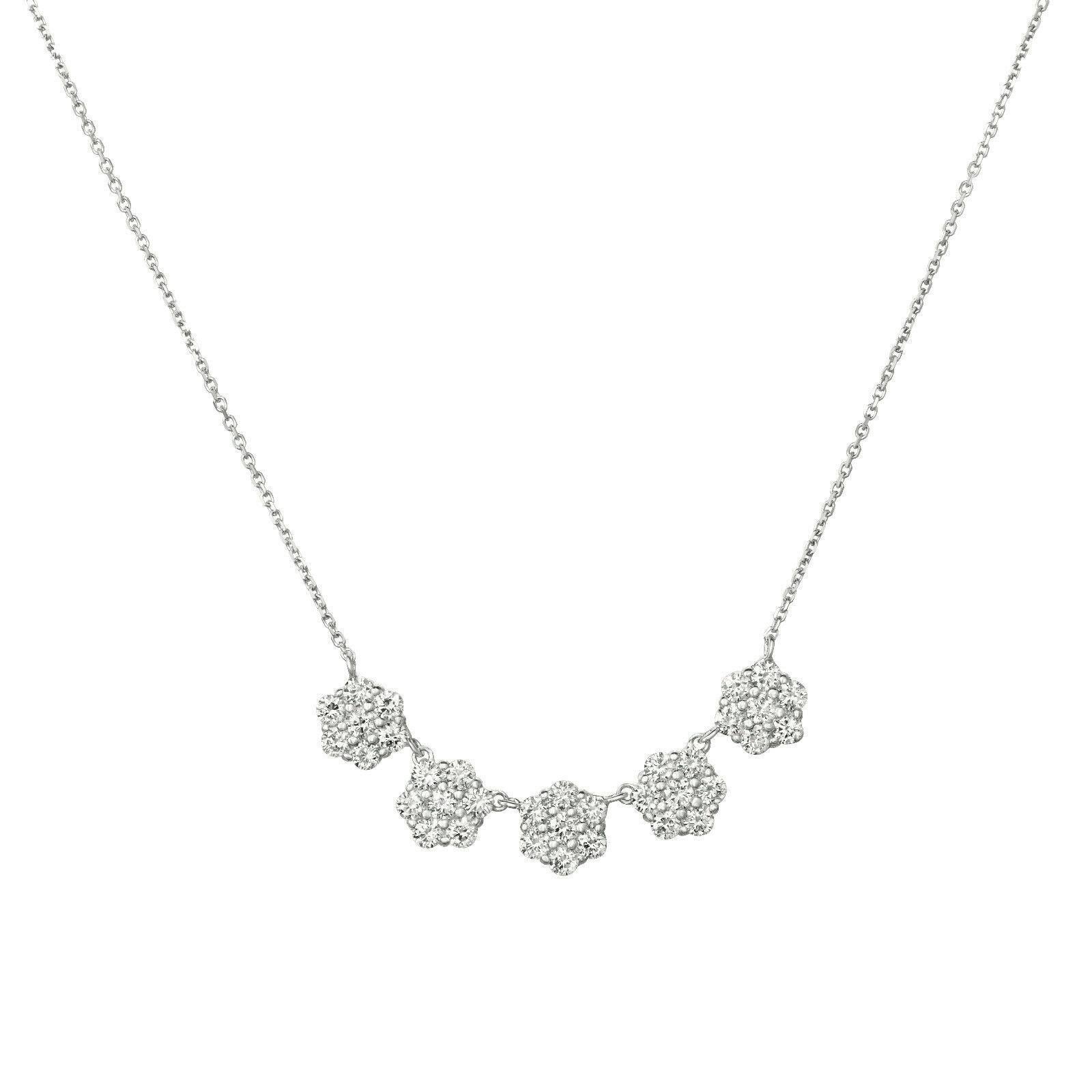 diamond flower necklaces