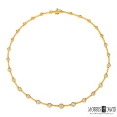 Collar de diamantes naturales de 2,00 quilates de oro blanco de 14 quilates G SI