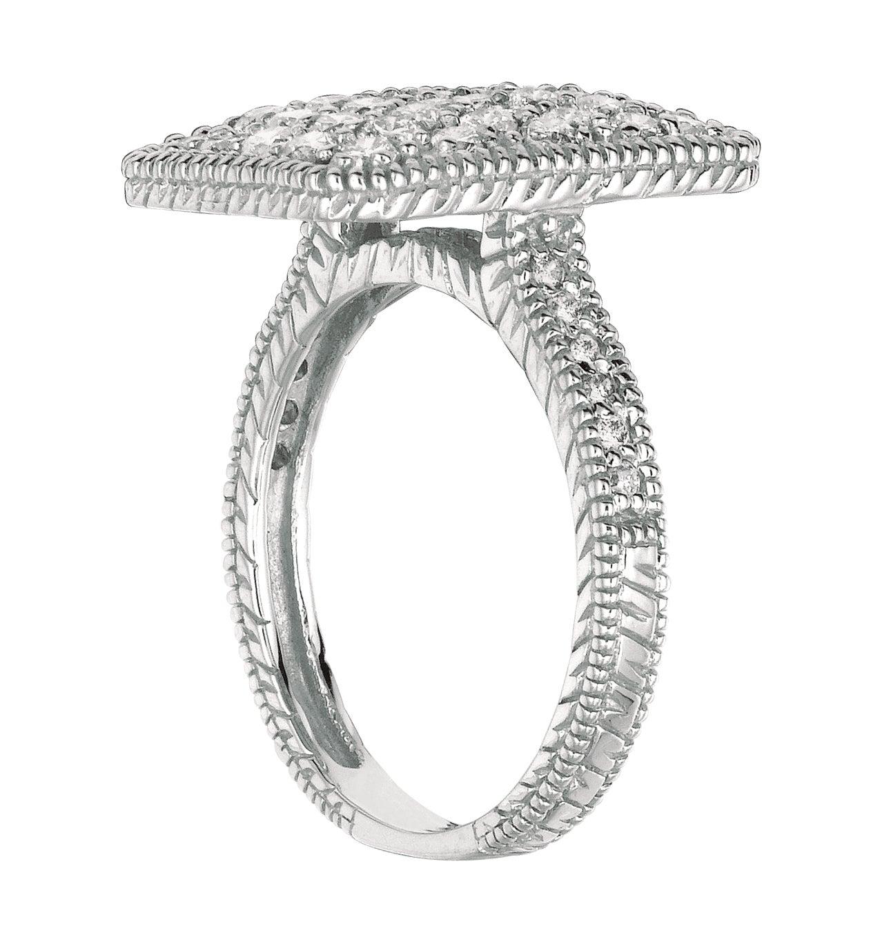 For Sale:  2.00 Carat Natural Diamond Rectangular Shape Ring G SI 14 Karat White Gold 4