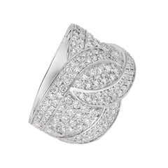 2,00 Karat natürlicher Diamant Ring G SI 14 Karat Weißgold